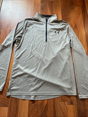 LG Men’s Light Gray 1/4 Zip Performance Jacket